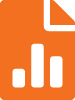 Orange File Chart Line Icon